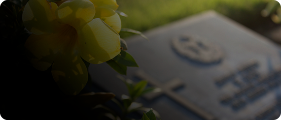 Serviço Cemitérios - Visão de uma lápide